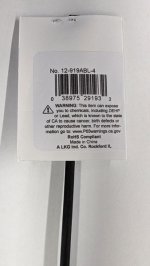 1/8" Black 48" Dual Wall 3:1 Polyolefin Heat Shrink w/Adhesive