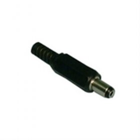 Size M 5.5/2.1mm Coaxial DC Power Plug Inline w/Strain Relief