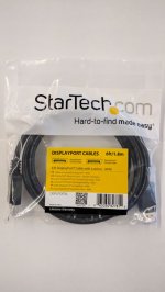 6Ft DisplayPort 1.2 Cable with Latches M/M – DisplayPort 4k