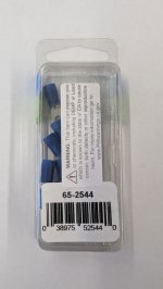 Fork/Spade Insulated 16-14Awg #6 Stud (12Pk) Blue Vinyl