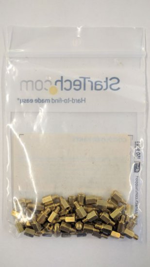 Replacement PC Mounting #6-32 to M3 Metal Jack Screw Standoff 50