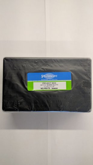 ABS Plastic Project Box (Black) 7x4.3x2.4" With Aluminum Lid