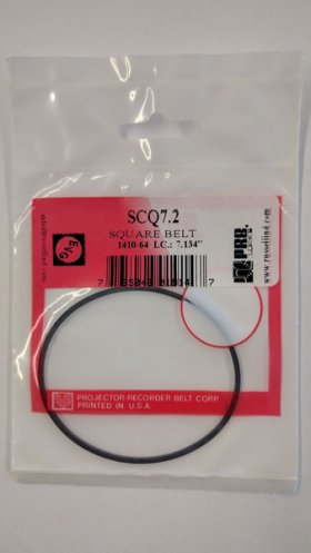 SCQ7.2 Square Belt 7.2" IC, .063" CS, .063" Wall Thickness