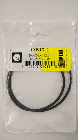 OB17.2 Round Rubber Belt 17.2\" IC, .103\" Cross Section