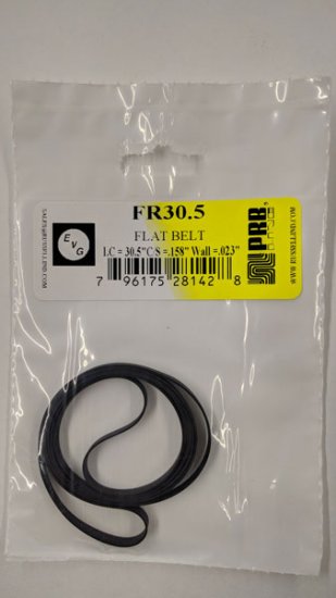 FR30.5 Flat Rubber Belt 30.5\" IC, .158\" CS, .023\" Wall Thickness