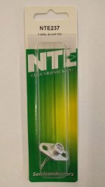 NTE237 T-NPN, Si, RF Pwr Output, CB (Po 3W, 27MHz)