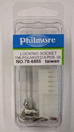 5-Pole 0.156" Center Crimp Type Locking Connecor (2Pk)