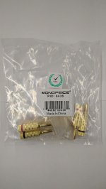 Banana Plugs Closed Screw Type (Gold) Red/Black (5Pairs)