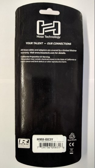 3Ft Pro Stereo Breakout Cable 3.5mm TRS to Dual XLR3M