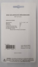 Mini Solderless Breadboard 390 Tie Points