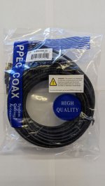 50Ft RG-58A/U Double Shield Cable, BNC Plug/Plug