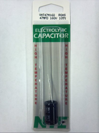 47uf 160V 105°C Radial Lead Electrolytic Capacitor