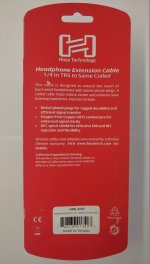 25Ft Coiled Headphone Extension Cable 1/4in TRS to 1/4in TRS