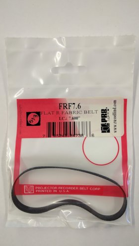 FRF7.6 Flat Fabric Rubber Mix Belt 7.8" IC, .25" CS