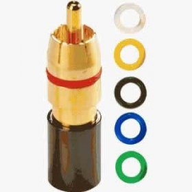 RCA Plug Compression Fitting RG-59/U (Gold)