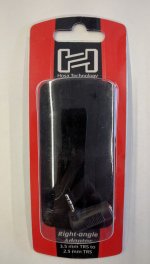 Right-angle Adaptor, 3.5mm TRSF to 2.5mm TRSM