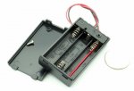3 "AAA" Enclosed Battery Holder w/ On-Off Switch (6" Leads)