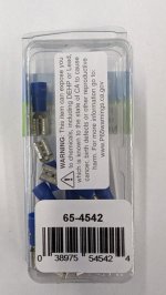 Quick Connect Female Insulated 16-14Awg 0.187" (15Pk) Blue Vinyl