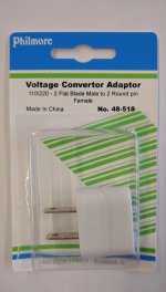 Foreign Plug Adapter - Europe to U.S.