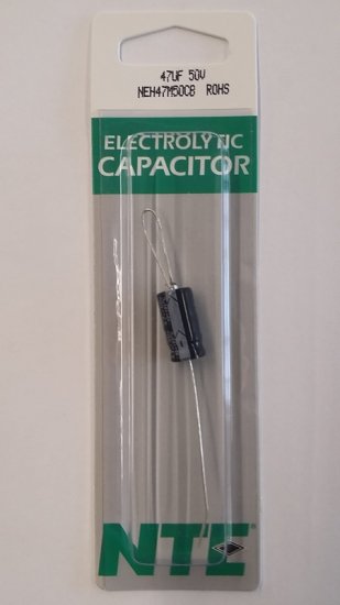 47uf 50V Axial Lead Electrolytic Capacitor