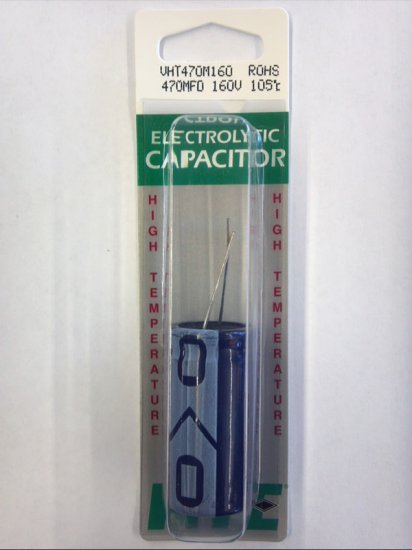 470uf 160V 105°C Radial Lead Electrolytic Capacitor