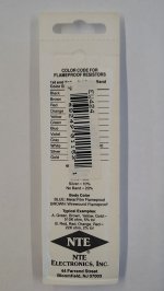 240K Ohm, 1/8W, 2% Metal Film Flameproof Resistor (6Pk)