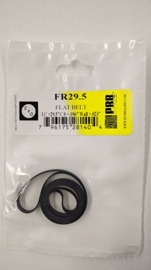 FR29.5 Flat Rubber Belt 29.5\" IC, .196\" CS, .023\" Wall Thickness