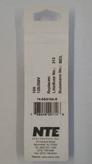 10 Amp (MDL) Glass Fuse (5Pk) Slow Blow 6x30mm