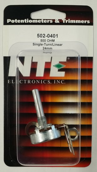 500 Ohm Linear Taper Pot 0.5W (24mm) Combo Lug 30mm Shaft