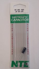 0.1uf 50V 105°C Radial Lead Electrolytic Capacitor