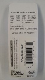 UHF Jack (SO-239) 16 Notch to N Plug Adapter