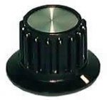 Ribbed w/Skirt Knob - Indicator On Rib (0.8" Dia.)