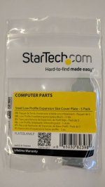 Steel Low Profile Expansion Slot Cover Plate - 5 Pack