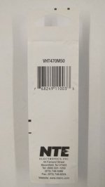 470uf 50V 105°C Radial Lead Electrolytic Capacitor