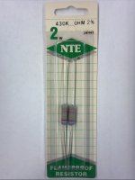430K Ohm 2 Watt Metal Oxide Film Resistor (2Pk) 2% Tolerance