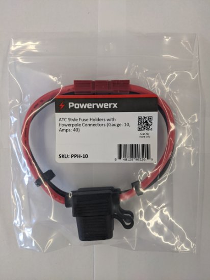 ATC Style Fuse Holders with Powerpole Connectors (10Awg/40A)