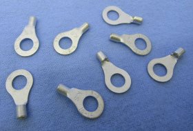 Ring Terminal Non-Insulated 16-14Awg 1/4" Stud (10Pk)