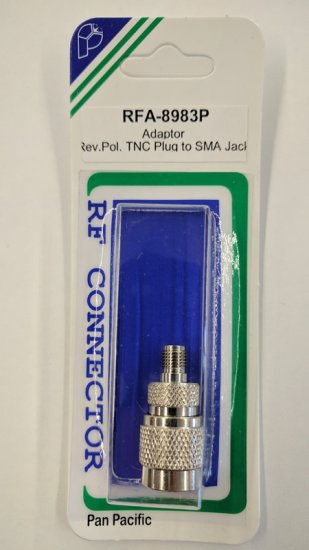 SMA Jack to RP-TNC Plug Adapter