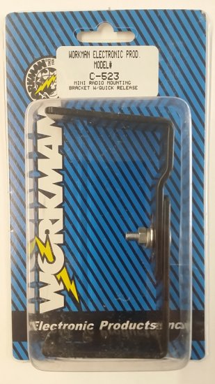 Adjustable Radio Mounting Bracket (3-1/2" to 4-3/4") Black