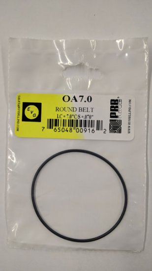 OA7.0 Round Rubber Belt 7.0\" IC, .07\" Cross Section