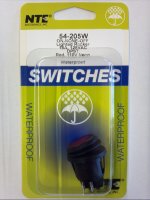 Red110VACNeon RoundRocker DPST On-None-Off 125V 16A