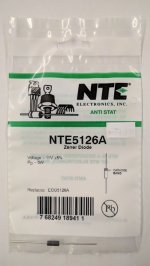 NTE5126A Zener Diode 11.0V 5W Axial Leaded