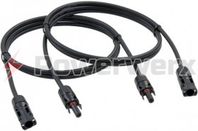 MC4 Solar Extension Cable Pair, 10 Gauge, 5 Feet