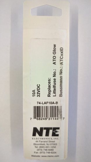 10 Amp Red (ATC) Lighted Blade Fuse 32V (5Pk) Fast Acting