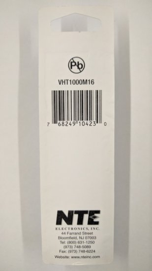 1,000uf 16V 105°C Radial Lead Electrolytic Capacitor