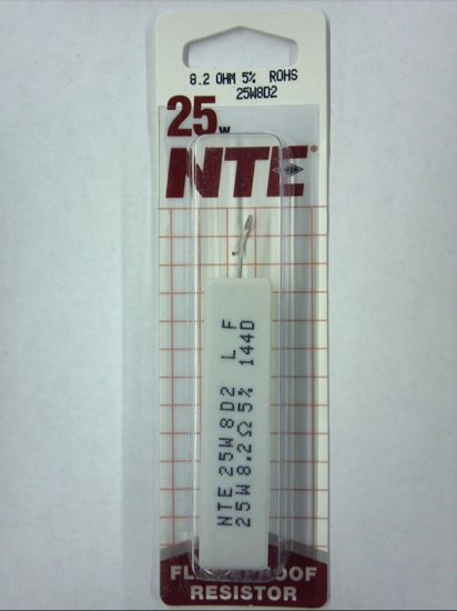 8.2 Ohm 25W Cermet Power Wirewound Resistor 5% Tolerance
