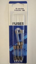 15 Amp (MDL) Glass Fuse (5Pk) Slow Blow 6x30mm
