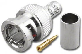 BNC Plug 3-Piece Crimp RG-59/U 75-ohm