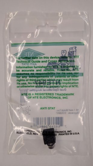 NTE947 IC, Dual Operational Amplifier, 10-Lead Metal Can