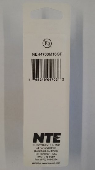 4,700uf 16V Axial Lead Electrolytic Capacitor